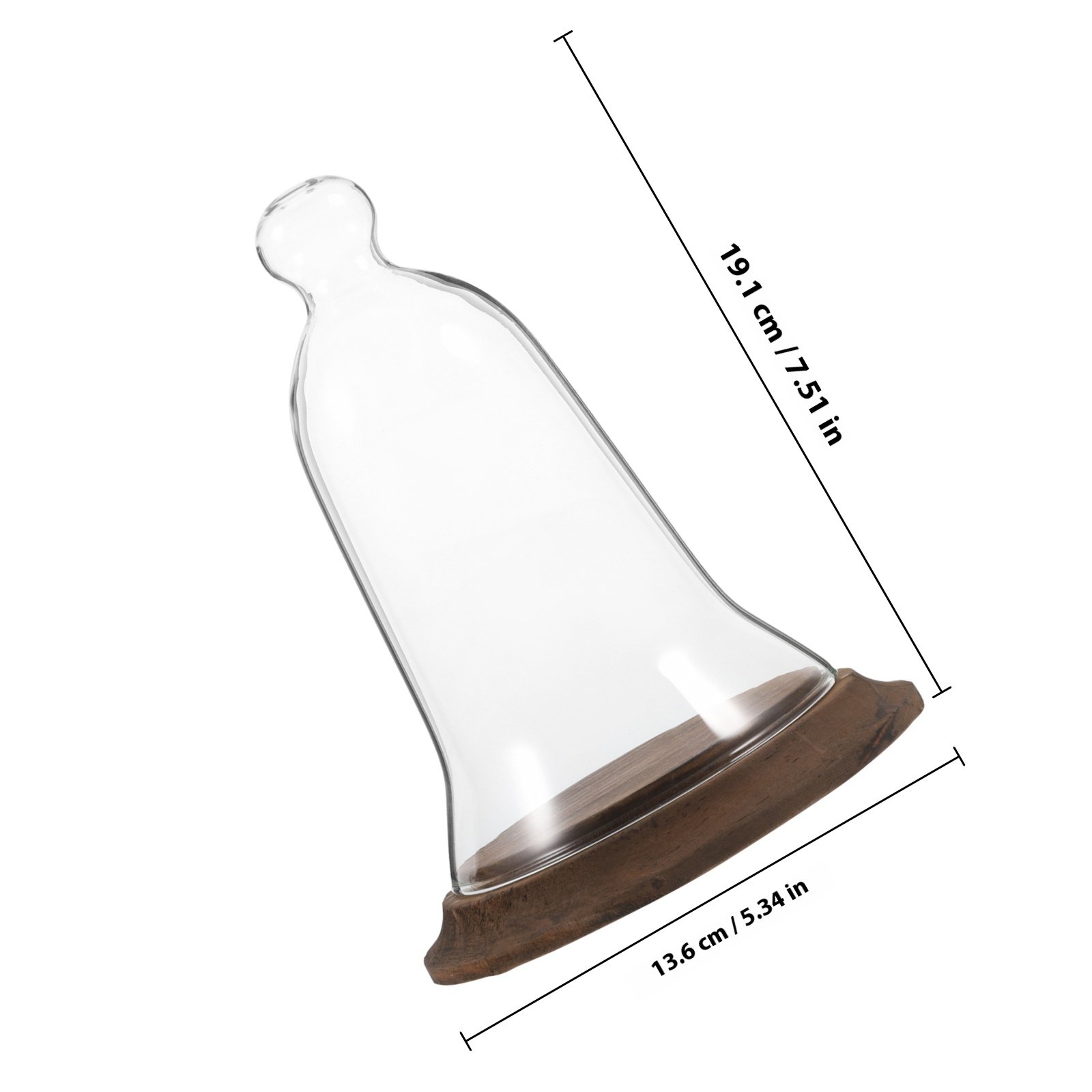Glass Dome Display Cover High  - Plastic Dome Clear 评论和价格