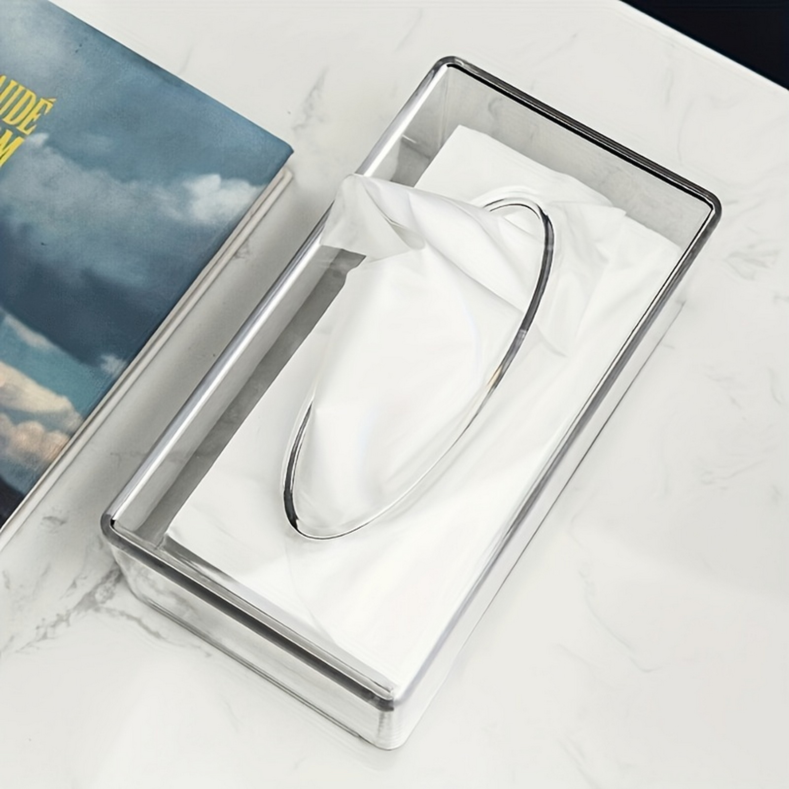 Square Clear Tissue Box Holder - Agar Tissue Culture 评论和价格