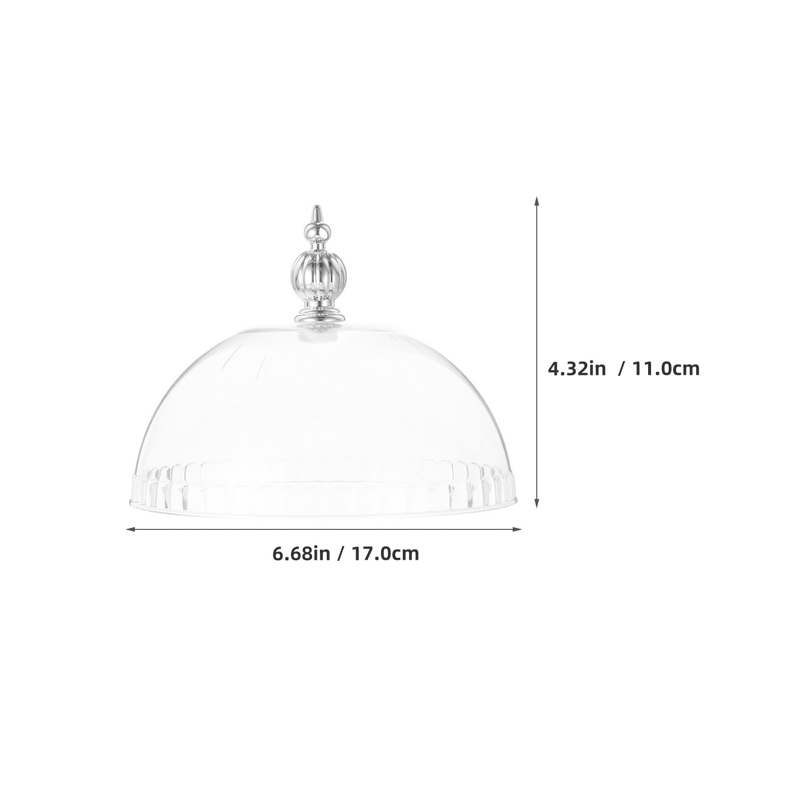 Plastic Cake Dome Cover 6.8 In - Plastic Dome Clear 评论和价格
