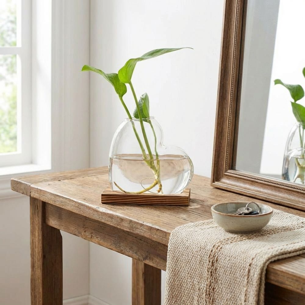 Transparent Hydroponic Glass V - Propagation Station Vase 评论和价格